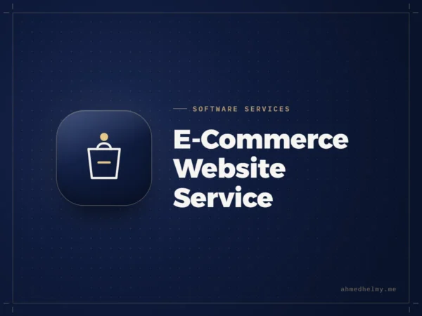 E-Commerce Website Service, an online store for small and medium businesses by Ahmed Helmy